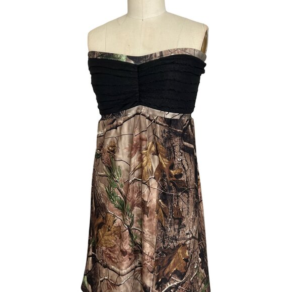 Black Camo Bridesmaid Dress Camo Wedding Dress Camouflage - Picture 1 of 13
